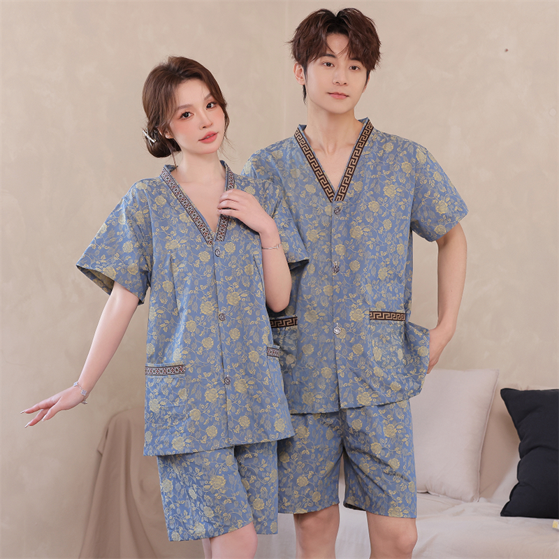 艾灸服前后开扣男女情侣针灸理疗服套装按摩足疗服全棉刮痧托有服,居家布艺,汗蒸服,淘宝优惠券,粉丝福利购,淘宝优惠卷