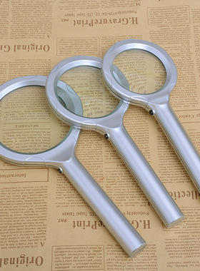 厂家直销 老年人阅读六LED灯手持放大镜8B-1-2-3