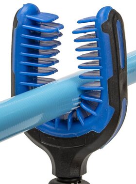 跨境欧式飞德硅胶大支架头 库钓蓝色TPR包胶支架头渔具配件批发