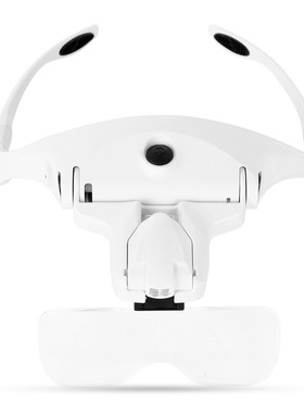 充电款3.5倍头戴式放大镜看书阅读十字绣文眉美容修理鉴赏9892B2C