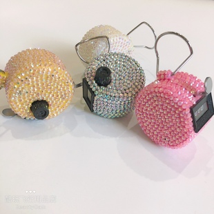 航空公司专用纯手工奶油钻糖果色数客器计数器点数器空姐空乘