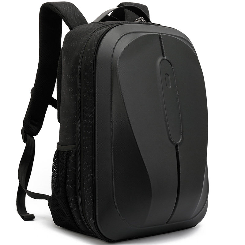 立体硬壳商务笔记本大容量电脑包背包抗压防护旅行包双肩包男款