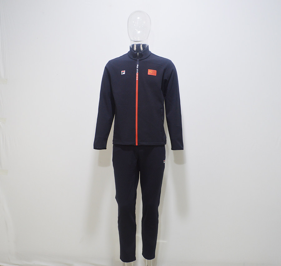 斐乐2020赞助中国代表团国家队男款传奇蓝秋冬保暖运动套装