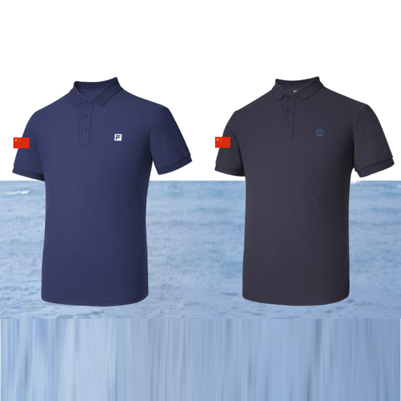 斐乐 fila2021赞助中国代表团国家队休闲运动国服透气短袖polo衫