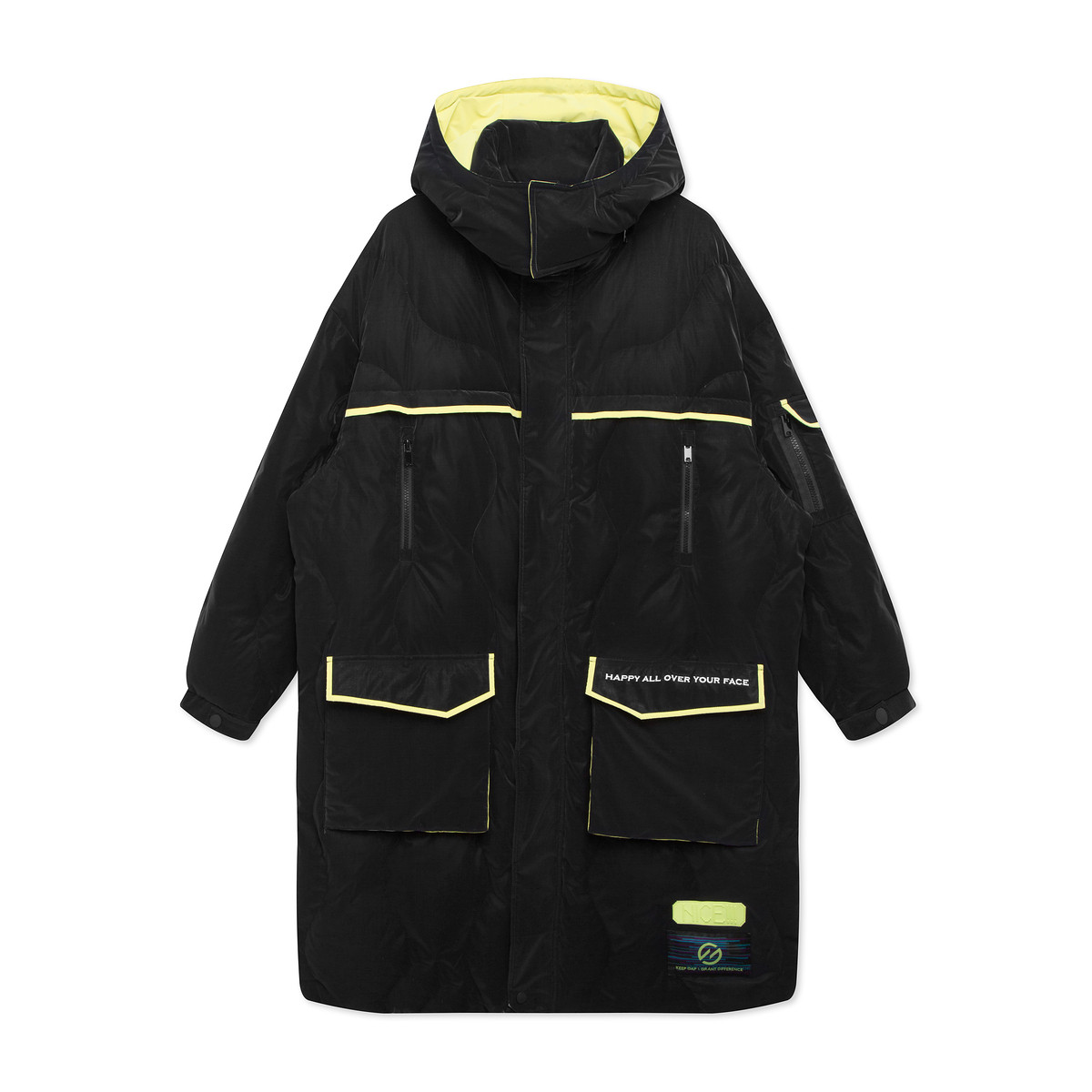 G家男装高充绒量厚款连帽羽绒服