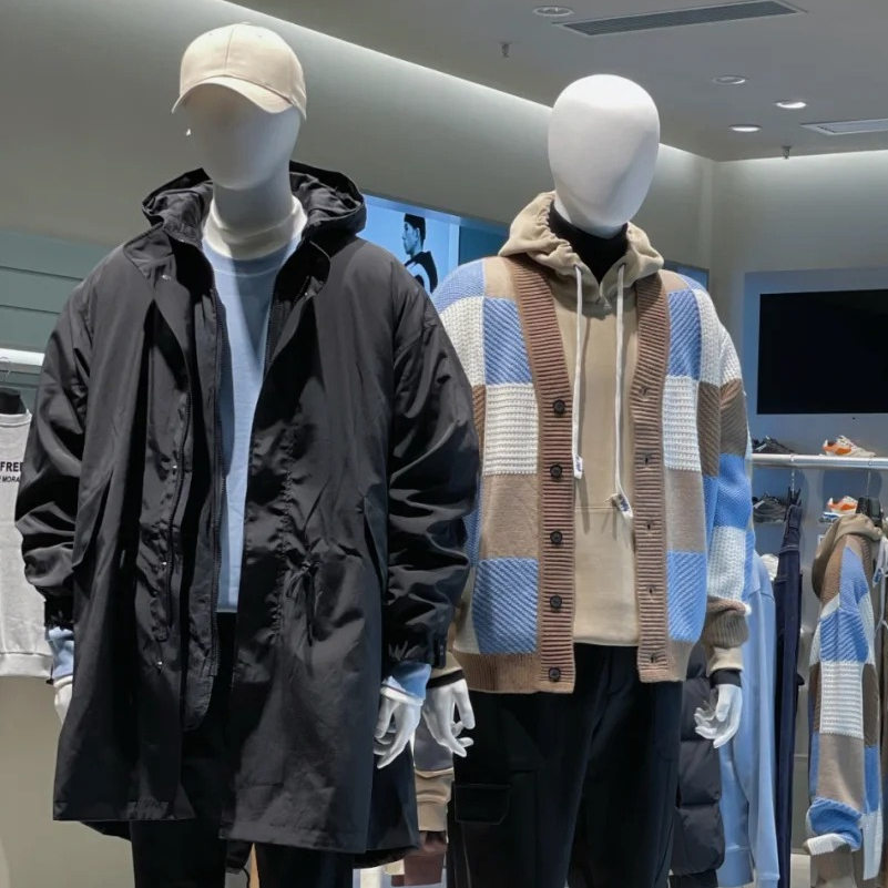 G家男装长款连帽羽绒服保暖外套