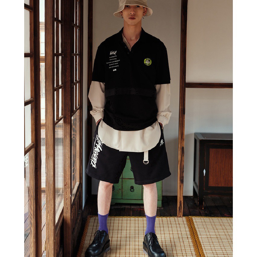 G家男装卡通印花百搭短袖POLO衫