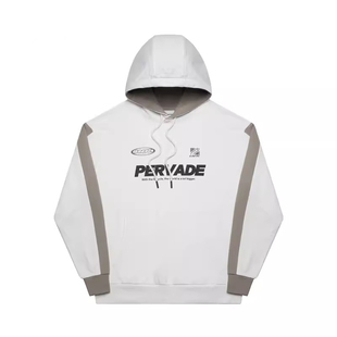 商场同款G家男装撞色印花连帽卫衣2024春秋男士休闲宽松百搭上衣