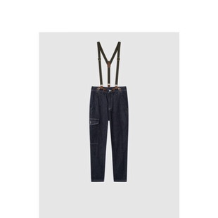 牛仔背带裤 男个性 潮流韩版 裤 G家男装 宽松连体工装 5003I 商场同款
