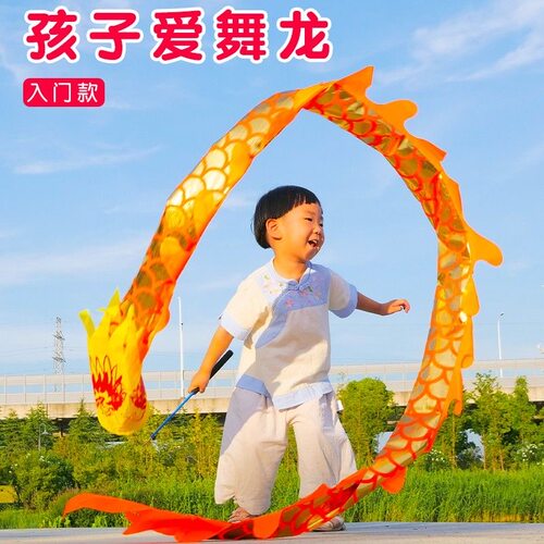 运动龙甩龙广场舞龙耍龙