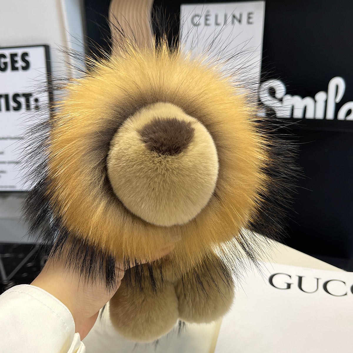 獭兔毛大狮子玩偶公仔生日礼物