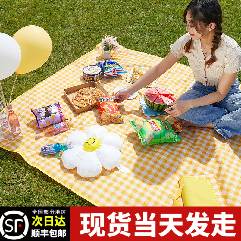 野餐垫防潮垫户外野炊营沙滩帐篷地垫防水加厚野外露营垫子野餐布