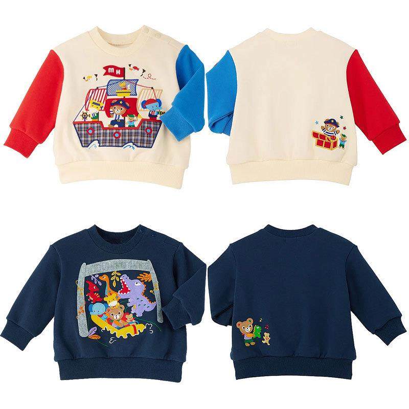 日本潮牌童装儿童春秋新款男童卡通小熊恐龙航海贴布长袖毛圈卫衣,童装/婴儿装/亲子装,卫衣/绒衫,淘宝优惠券,粉丝福利购,淘宝优惠卷