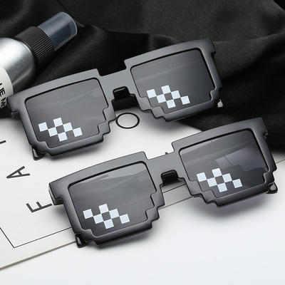 沙雕马赛克墨镜稀奇古怪创意