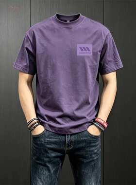 轻奢夏季男士短袖T恤高品质帅气