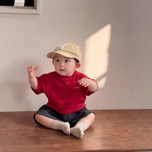 稚幼萌2026夏季宝宝套装韩版女童两件套男宝夏装套装透气5283