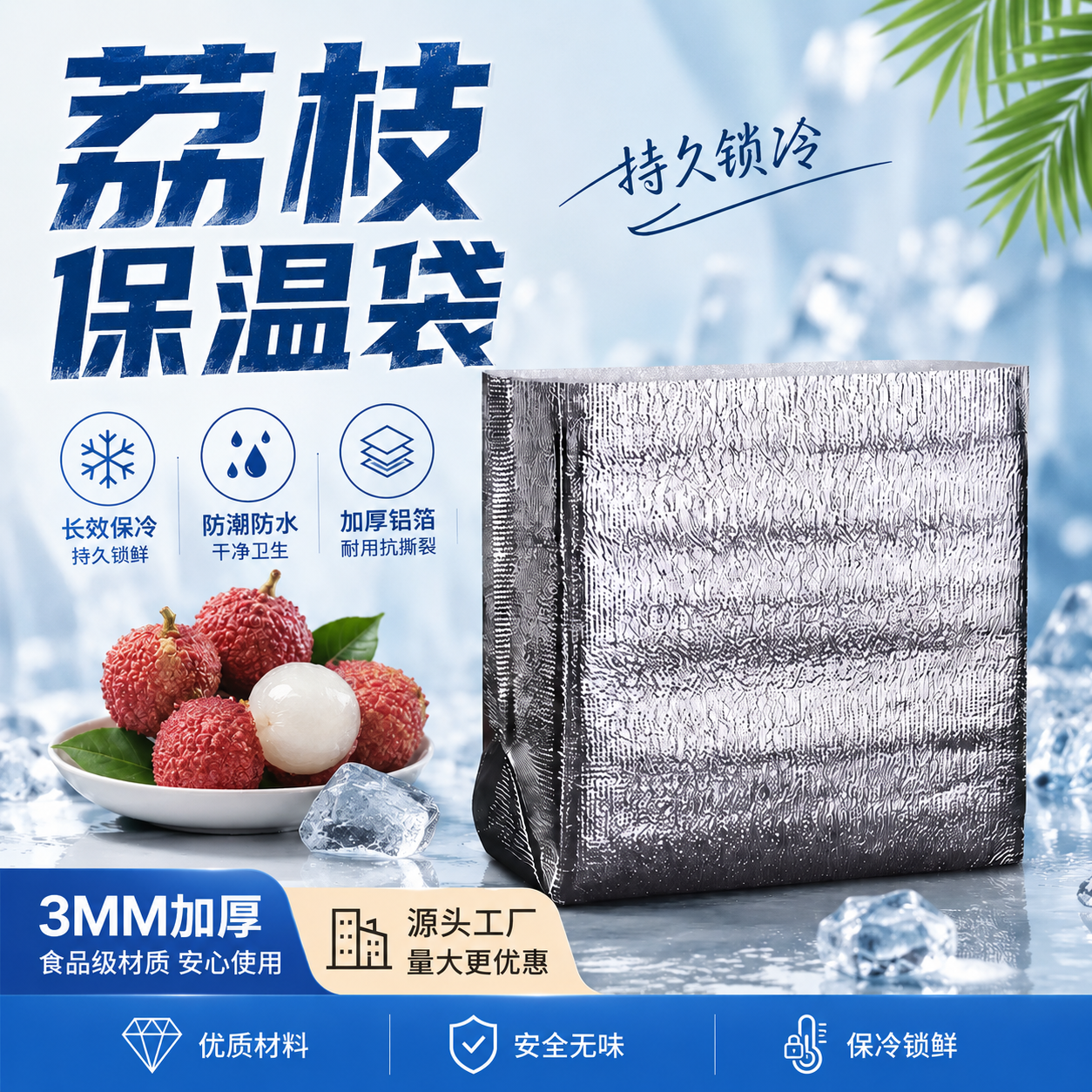荔枝水果保温袋保冷保鲜