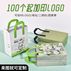 单杯保温袋一次性打包加厚铝箔冷藏外卖无纺布铝箔手提奶茶定制
