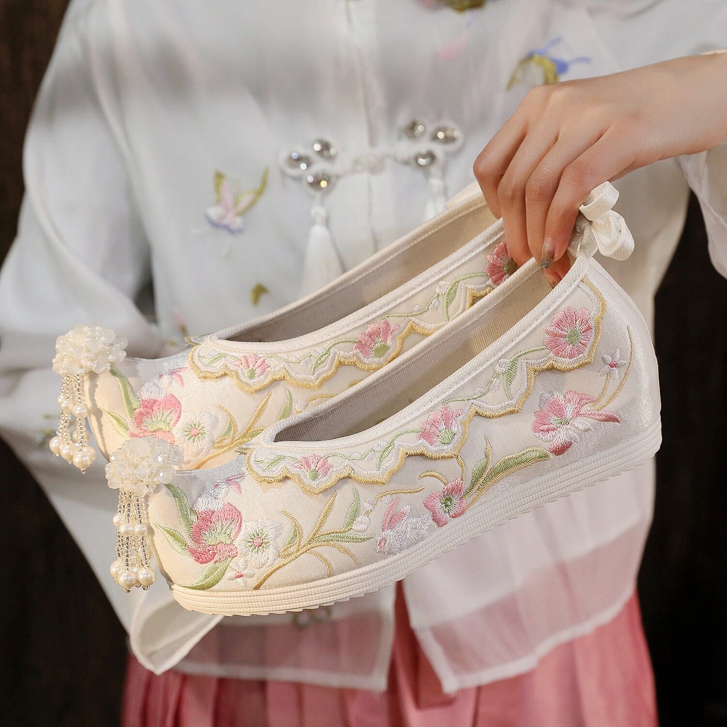 汉服古风鞋女明制学生表演舞蹈鞋