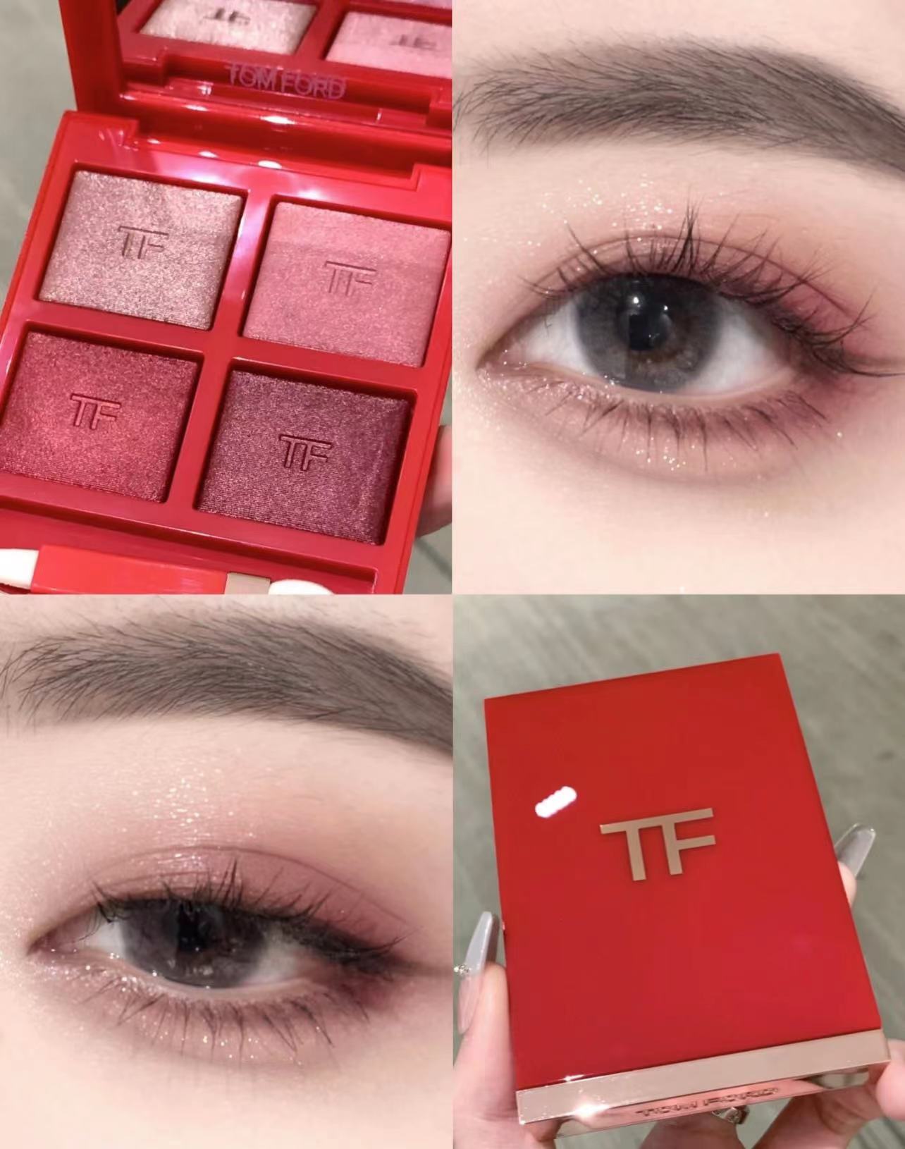 TOMFORD汤姆福特TF眼影35新色荆刺玫瑰粉盘01 樱桃限量红盘01 02