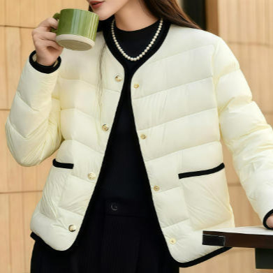 薄羽绒服女轻薄高级感2025新款90鸭绒短款冬季羽绒外套淑女风保暖