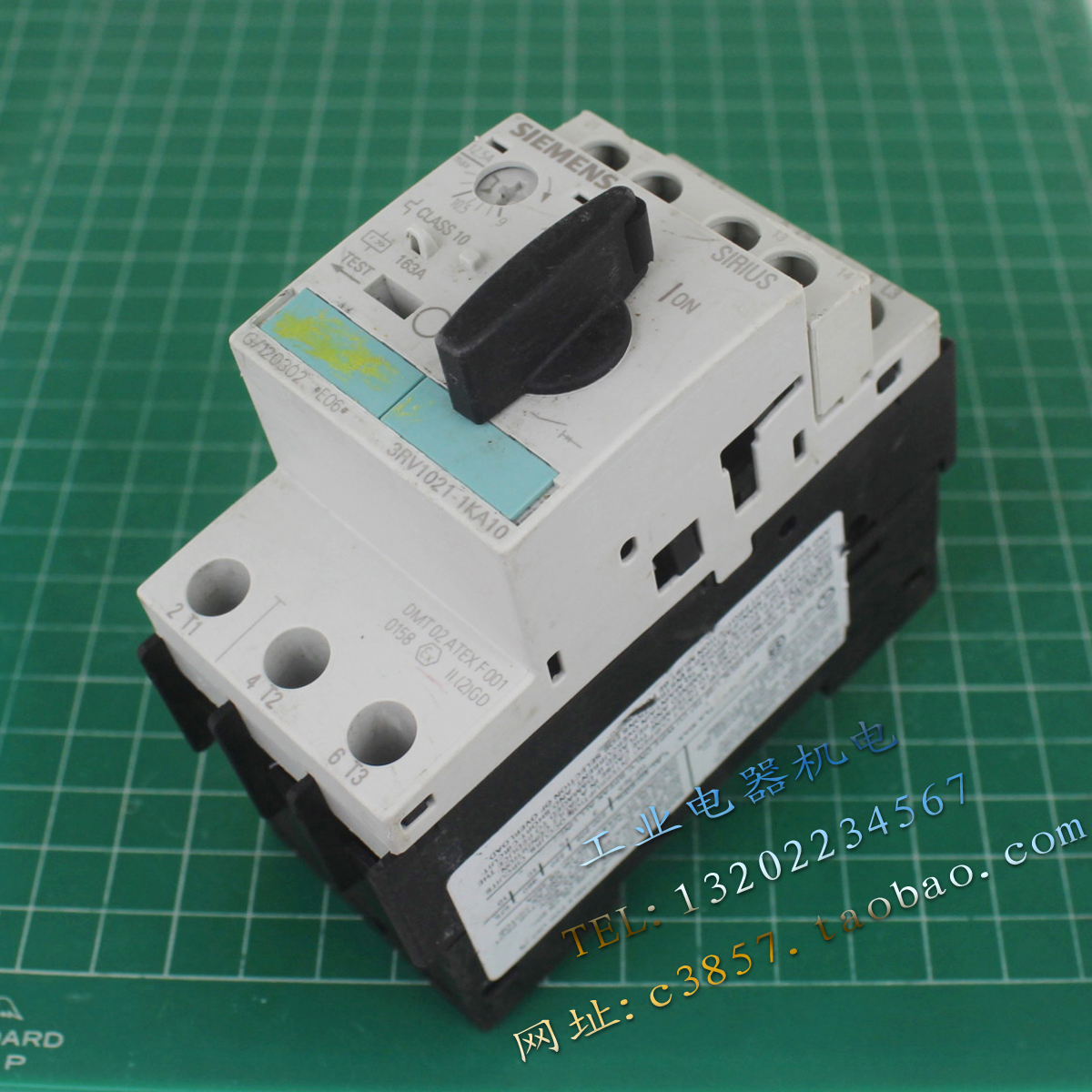 SIEMENS 3RV1021-1KA10 电机保护器 9-12.5A 3RV1901-1E 断路器