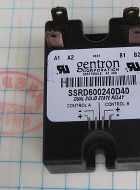 进口 正品 GENTRON 固态继电器  SSRD600240D40