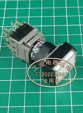 原产进口 正品 富士 AH165-TL5 E3  Ф16孔径 带灯带锁按钮开关