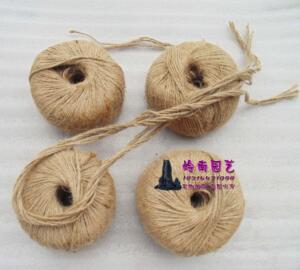 优质细黄麻绳球 手工编制diy绳装饰绳捆绑捆扎绳子木架捆绑绳索