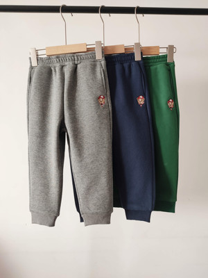 小熊童装冬款男童加绒运动休闲裤