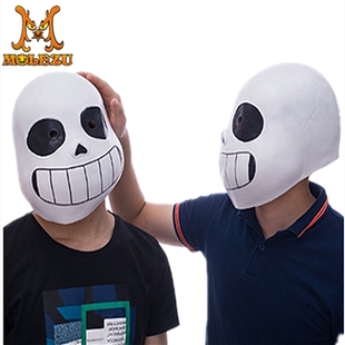 undertale游戏传说之下sans Papyrus头套面具cos 万圣节动漫道具