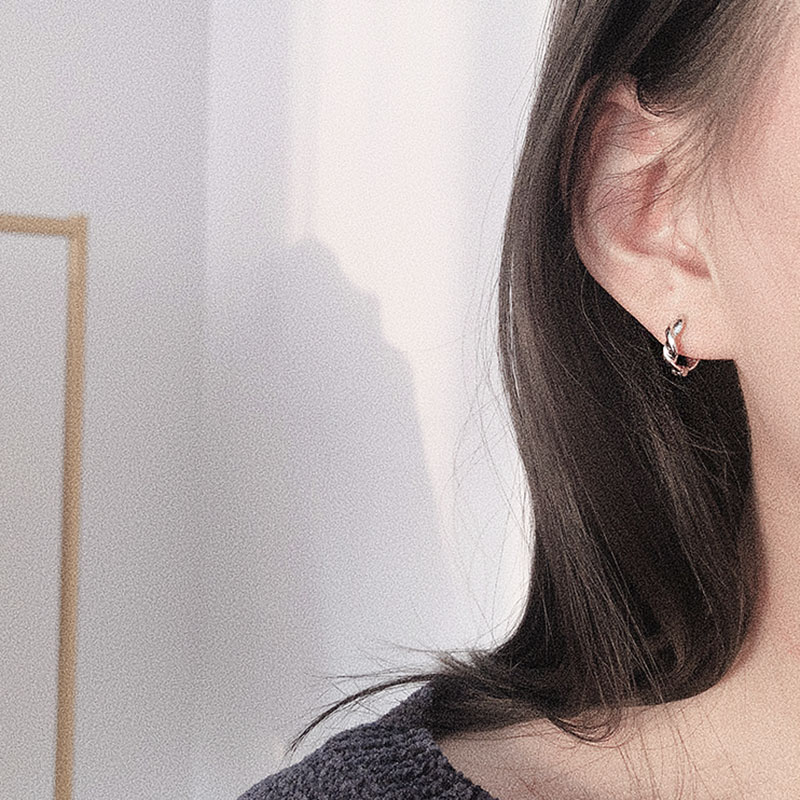 睡觉洗澡不用摘的耳环女925纯银