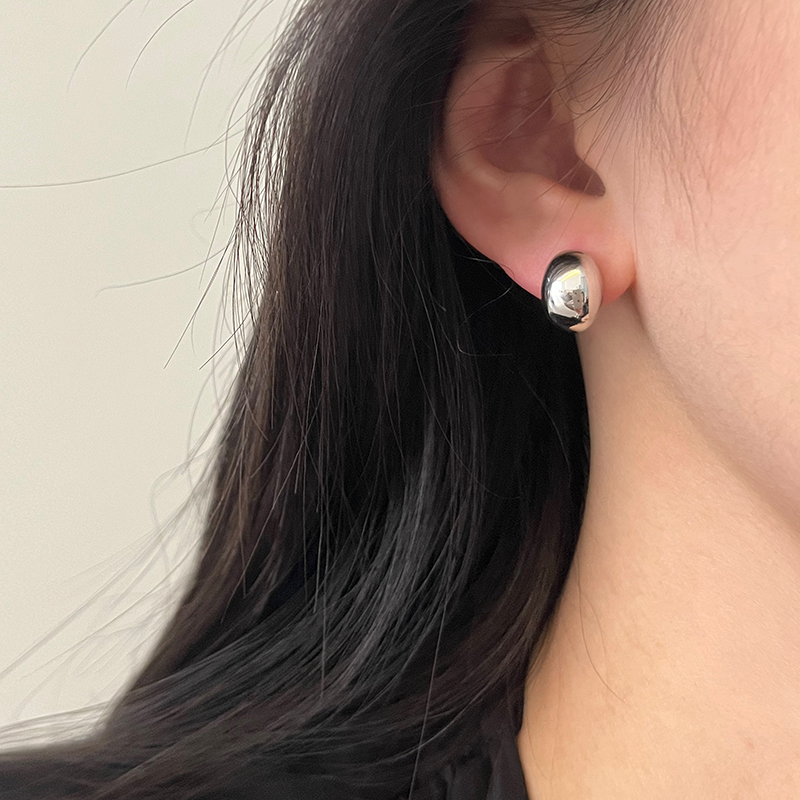 小银豆子925纯银简约风耳钉