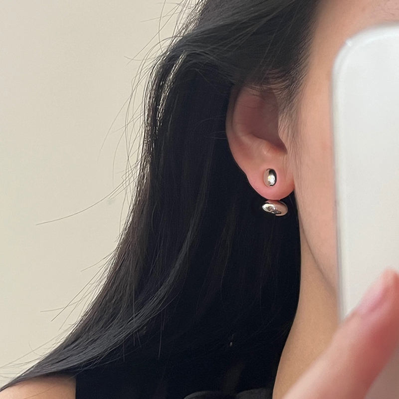 后挂式可拆分耳环925纯银