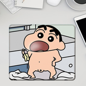 蜡笔小新可爱搞怪卡通鼠标垫锁边动漫小号笔记本游戏超大键盘垫子