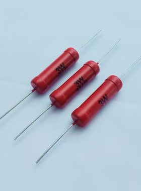 RI80 高压玻璃釉膜电阻器RI80-3W5GJ 〔大红袍〕210818