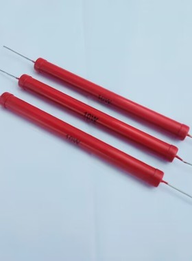 高压玻璃釉电阻器10W200MJ   红色圆柱型【无感电阻】211021