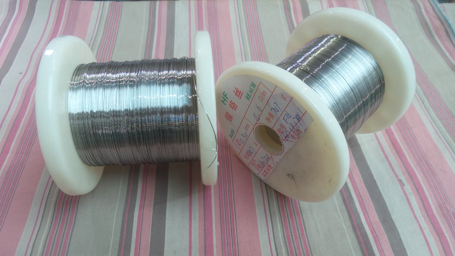 镍铬丝￠0.16mm  裸线 无绝缘〔1米〕Cr20Ni80  38SWG