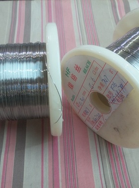 镍铬丝￠0.16mm  裸线 无绝缘〔1米〕Cr20Ni80  38SWG
