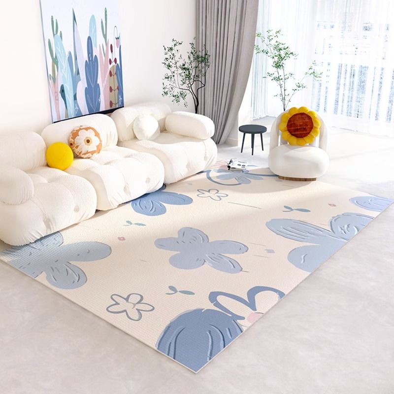夏季客厅地毯小清新沙发茶几毯轻奢高级感简约ins风夏天卧室地垫