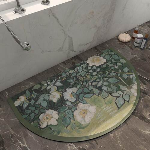 梵高油画风硅藻泥垫子