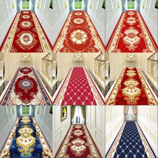 中式入户门门垫过道走廊地毯欧式客厅卧室满铺床边毯宾馆酒店地毯