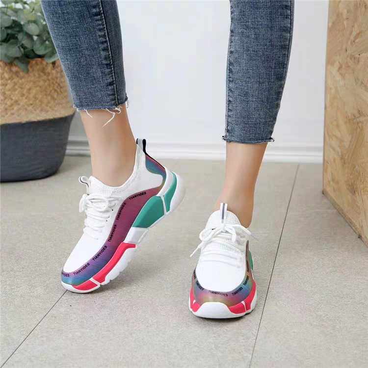 上海倩女女鞋专柜正品2019年新春款倩女休闲鞋bs89-007真皮倩女鞋