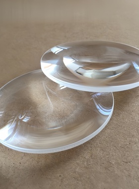 光学玻璃镜片凸透镜30-127mm10倍放大镜凸透镜投影仪实验科教仪器