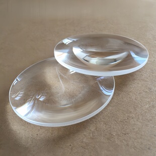 光学玻璃镜片凸透镜30-127mm10倍放大镜凸透镜投影仪实验科教仪器