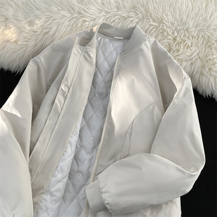 cleanfit高级感加厚立领棉衣外套夹克 美式 工装 保暖夹棉棒球服男装