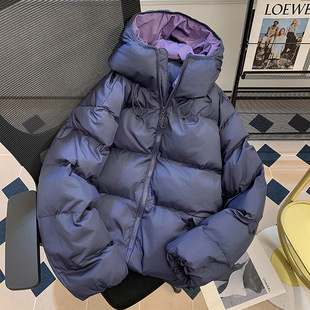 2025冬季 保暖棉袄百搭棉服外套 加厚连帽面包服羽绒棉衣男女基础款