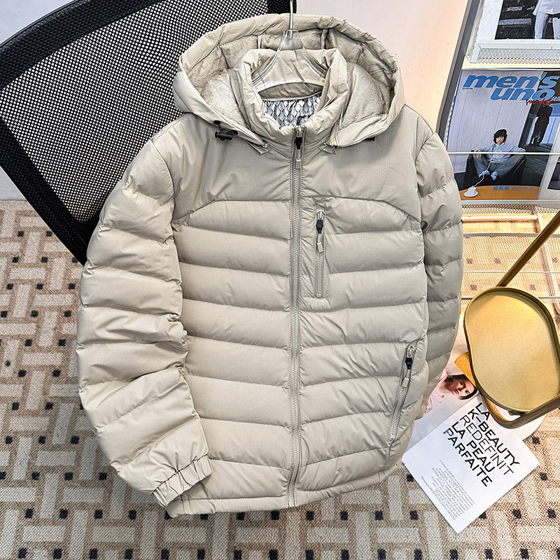 冬季排骨羽绒棉衣男女cleanfit户外休闲连帽轻薄棉袄子保暖面包服