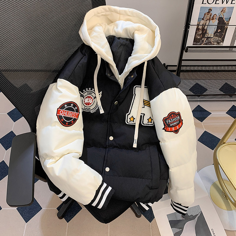 面包服棉衣男女2025年冬季加厚保暖宽松连帽羽绒棉服潮牌百搭棉袄