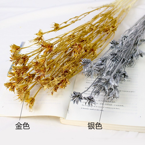 Рождественский букет Золотой ручная ручная работа вечный цветок истинный цветок золото, полное Tianxingxia травяные богатые рога бобов